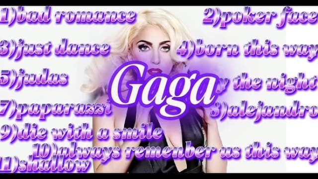 Las canciones de Lady Gaga que no te puedes perder y sus letras Las canciones de Lady Gaga que no te puedes perder y sus letras